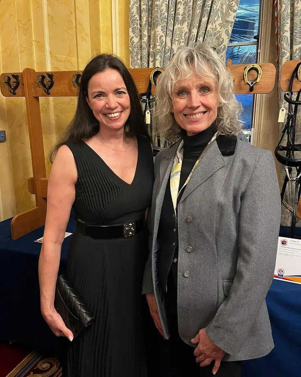 Kate with master saddler and TV leather expert Suzie Fletcher