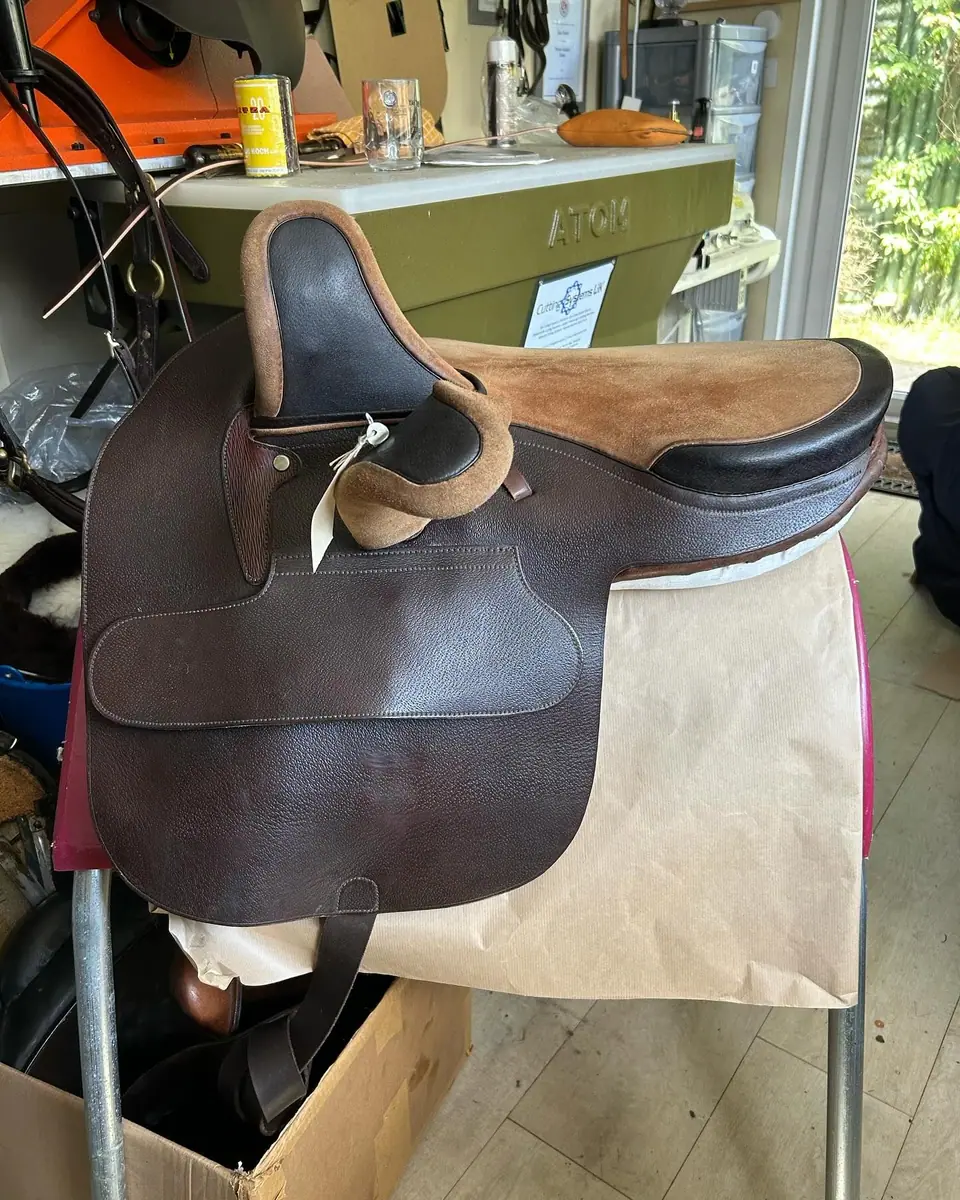 New panels fitted to a little side saddle